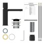 SCHÜTTE Grifo monomando de lavabo NEW YORK negro mate by , Faucets - Ref: Foro24-446549, Price: 118,85 €, Discount: %