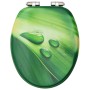 Asiento WC tapa cierre suave 2 uds MDF verde diseño gota agua von , Toiletten- und Bidetsitze - Ref: Foro24-3056413, Preis: 8...