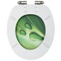 Asiento WC tapa cierre suave 2 uds MDF verde diseño gota agua von , Toiletten- und Bidetsitze - Ref: Foro24-3056413, Preis: 8...