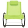 Tumbona con almohada acero y textilene verde de , Tumbonas - Ref: Foro24-317586, Precio: 75,35 €, Descuento: %