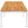 Tumbona con cojín madera maciza de acacia y acero inoxidable de , Tumbonas - Ref: Foro24-3061460, Precio: 241,78 €, Descuento: %