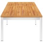Tumbona con cojín madera maciza de acacia y acero inoxidable de , Tumbonas - Ref: Foro24-3061462, Precio: 240,67 €, Descuento: %