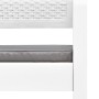 Set de muebles de jardín 4 piezas con cojines plástico blanco von , Gartensets - Ref: Foro24-3052964, Preis: 340,77 €, Rabatt: %