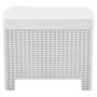 Set de muebles de jardín 4 piezas con cojines plástico blanco von , Gartensets - Ref: Foro24-3052964, Preis: 340,77 €, Rabatt: %