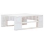 Muebles de palés 6 pzas y cojines madera pino impregnada blanco by , Garden sets - Ref: Foro24-3067003, Price: 669,35 €, Disc...