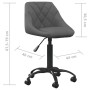 Silla de comedor de terciopelo gris oscuro von , Essstühle - Ref: Foro24-335361, Preis: 90,28 €, Rabatt: %