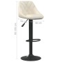 Taburete de cocina de terciopelo crema von , Küchenhocker - Ref: Foro24-335337, Preis: 71,56 €, Rabatt: %