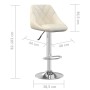 Taburete de cocina de terciopelo crema von , Küchenhocker - Ref: Foro24-335293, Preis: 92,23 €, Rabatt: %