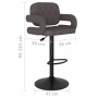 Taburetes de cocina 2 unidades tela gris taupé von , Küchenhocker - Ref: Foro24-335626, Preis: 172,15 €, Rabatt: %
