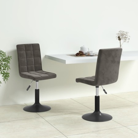 Sillas de comedor giratorias 2 unidades terciopelo gris oscuro von , Essstühle - Ref: Foro24-335742, Preis: 133,90 €, Rabatt: %