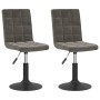 Sillas de comedor giratorias 2 unidades terciopelo gris oscuro von , Essstühle - Ref: Foro24-335742, Preis: 133,90 €, Rabatt: %