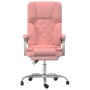 Silla de oficina reclinable masaje cuero sintético rosa by , Office chairs - Ref: Foro24-349691, Price: 119,61 €, Discount: %
