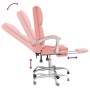 Silla de oficina reclinable masaje cuero sintético rosa by , Office chairs - Ref: Foro24-349691, Price: 119,61 €, Discount: %