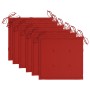 Sillas de jardín 6 uds madera maciza de teca con cojines rojos von , Gartenstühle - Ref: Foro24-3062547, Preis: 473,03 €, Rab...