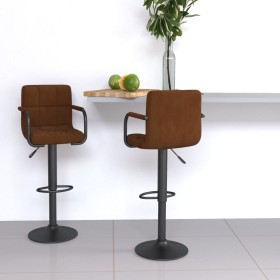 Taburetes de cocina 2 unidades terciopelo marrón von , Küchenhocker - Ref: Foro24-334657, Preis: 144,79 €, Rabatt: %