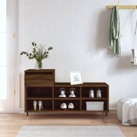 Mueble zapatero madera contrachapada roble marrón 102x36x60 cm von , Schuhregale und Schuhorganisatoren - Ref: Foro24-831363,...