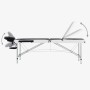 Camilla de masaje plegable 3 zonas aluminio negro y blanco by , massage tables - Ref: Foro24-110236, Price: 159,67 €, Discoun...