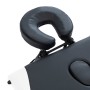 Camilla de masaje plegable 3 zonas aluminio negro y blanco by , massage tables - Ref: Foro24-110236, Price: 159,67 €, Discoun...