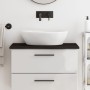 Encimera baño madera maciza tratada marrón oscuro 80x30x2 cm by , Countertops - Ref: Foro24-3156209, Price: 34,57 €, Discount: %