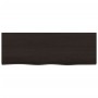 Encimera baño madera maciza tratada marrón oscuro 80x30x2 cm by , Countertops - Ref: Foro24-3156209, Price: 34,57 €, Discount: %