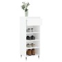 Mueble zapatero madera contrachapada blanco 40x36x105 cm by , Shoe racks and shoe organizers - Ref: Foro24-831452, Price: 58,...