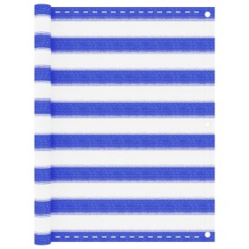 Toldo para balcón HDPE amarillo y blanco 90x600 cm de , Sombrillas - Ref: Foro24-310891, Precio: 20,12 €, Descuento: %