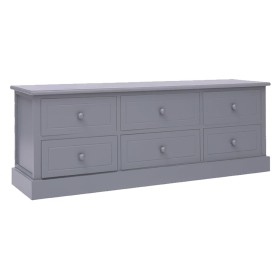 Mueble para TV madera de paulownia gris oscuro 108x30x40 cm von , TV-Möbel - Ref: Foro24-338526, Preis: 141,01 €, Rabatt: %