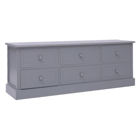 Mueble para TV madera de paulownia gris oscuro 108x30x40 cm von , TV-Möbel - Ref: Foro24-338526, Preis: 141,01 €, Rabatt: %