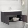 Armario para lavabo madera contrachapada gris 90x38,5x46 cm von , Badezimmermöbel - Ref: Foro24-804667, Preis: 48,81 €, Rabat...