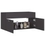 Armario para lavabo madera contrachapada gris 90x38,5x46 cm von , Badezimmermöbel - Ref: Foro24-804667, Preis: 48,81 €, Rabat...
