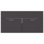 Armario para lavabo madera contrachapada gris 90x38,5x46 cm von , Badezimmermöbel - Ref: Foro24-804667, Preis: 48,81 €, Rabat...