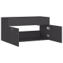 Armario para lavabo madera contrachapada gris 90x38,5x46 cm von , Badezimmermöbel - Ref: Foro24-804667, Preis: 48,81 €, Rabat...