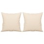 Sofá de 2 plazas con cojines tela de microfibra beige 120 cm von , Sofas - Ref: Foro24-3200970, Preis: 267,57 €, Rabatt: %