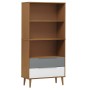 Librería MOLDE madera maciza de pino marrón 85x35x170,5 cm von , Bücherregale und Regale - Ref: Foro24-350540, Preis: 113,05 ...