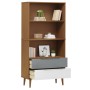 Librería MOLDE madera maciza de pino marrón 85x35x170,5 cm von , Bücherregale und Regale - Ref: Foro24-350540, Preis: 113,05 ...