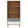 Librería MOLDE madera maciza de pino marrón 85x35x170,5 cm von , Bücherregale und Regale - Ref: Foro24-350540, Preis: 113,05 ...
