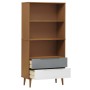 Librería MOLDE madera maciza de pino marrón 85x35x170,5 cm von , Bücherregale und Regale - Ref: Foro24-350540, Preis: 113,05 ...