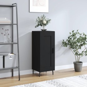 Aparador de madera contrachapada negro 34,5x34x90 cm de , Aparadores - Ref: Foro24-830461, Precio: 69,27 €, Descuento: %
