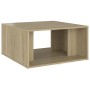 Mesas de centro 4 pzas contrachapada roble Sonoma 33x33x33 cm by , Coffee table - Ref: Foro24-806816, Price: 51,07 €, Discoun...