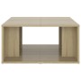 Mesas de centro 4 pzas contrachapada roble Sonoma 33x33x33 cm by , Coffee table - Ref: Foro24-806816, Price: 51,07 €, Discoun...