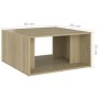 Mesas de centro 4 pzas contrachapada roble Sonoma 33x33x33 cm by , Coffee table - Ref: Foro24-806816, Price: 51,07 €, Discoun...