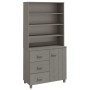 Aparador HAMAR madera de pino maciza gris claro de , Aparadores - Ref: Foro24-3100925, Precio: 214,23 €, Descuento: %