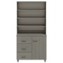 Aparador HAMAR madera de pino maciza gris claro de , Aparadores - Ref: Foro24-3100925, Precio: 214,23 €, Descuento: %