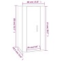 Mueble para TV de pared gris hormigón 40x34,5x80 cm von , TV-Möbel - Ref: Foro24-816676, Preis: 55,12 €, Rabatt: %