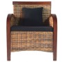 Sillón de ratán tejido a mano by , Armchairs - Ref: Foro24-242025, Price: 200,58 €, Discount: %
