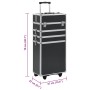 Maletín trolley de maquillaje de aluminio negro von , Kulturbeutel - Ref: Foro24-91815, Preis: 134,75 €, Rabatt: %