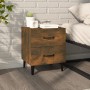 Mesita de noche color roble ahumado 40x35x47,5 cm de , Mesitas de noche - Ref: Foro24-817291, Precio: 33,65 €, Descuento: %
