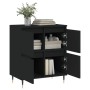 Aparador de madera contrachapada negro 60x35x70 cm by , Sideboards - Ref: Foro24-831205, Price: 74,26 €, Discount: %