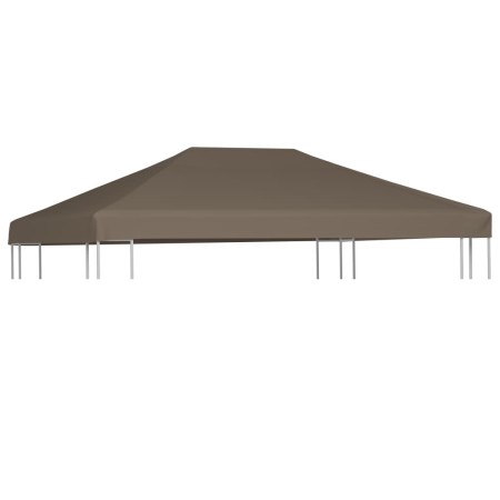 Toldo de cenador gris topo 310 g/m² 3x4 m von , Abdeckungen für Zelte und Pavillons - Ref: Foro24-46623, Preis: 82,10 €, Raba...