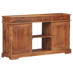 Aparador de madera maciza de acacia 135x35x75 cm de , Aparadores - Ref: Foro24-323543, Precio: 274,95 €, Descuento: %